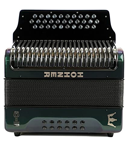 Hohner Corona C-II G/C/F Accordion - Green to Gold