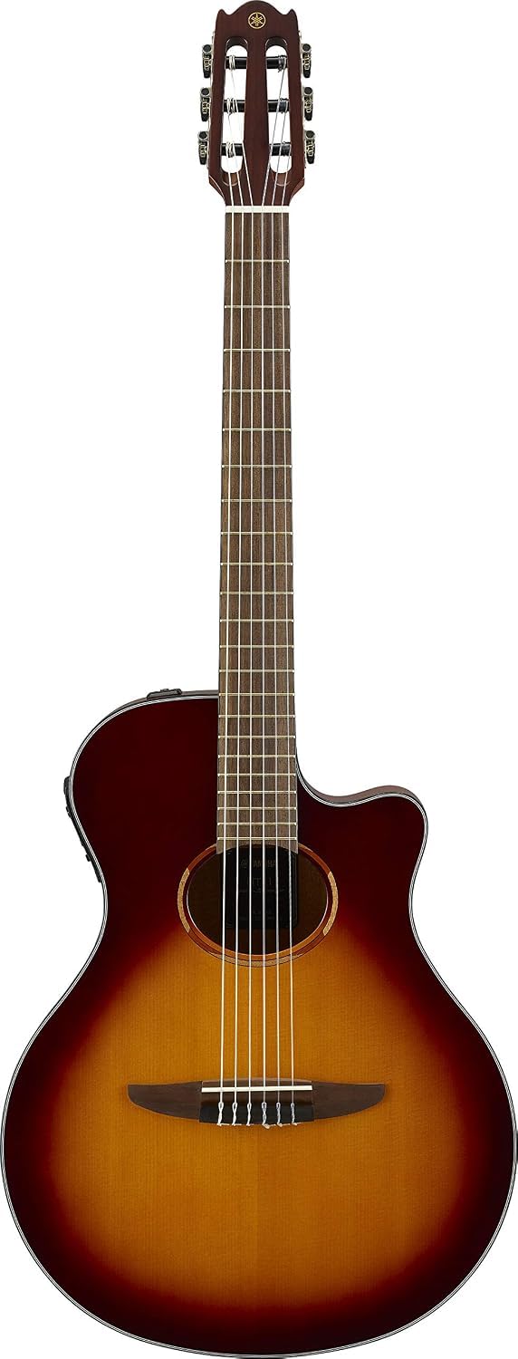 Yamaha NTX1 Cutaway Acoustic-Electric Classical Guitar - Brown Sunburst