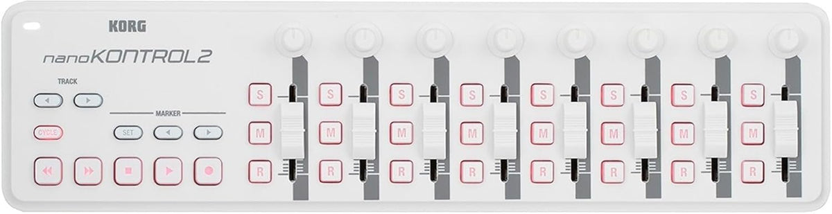 Korg nanoKONTROL2 Slim-Line USB Controller - White