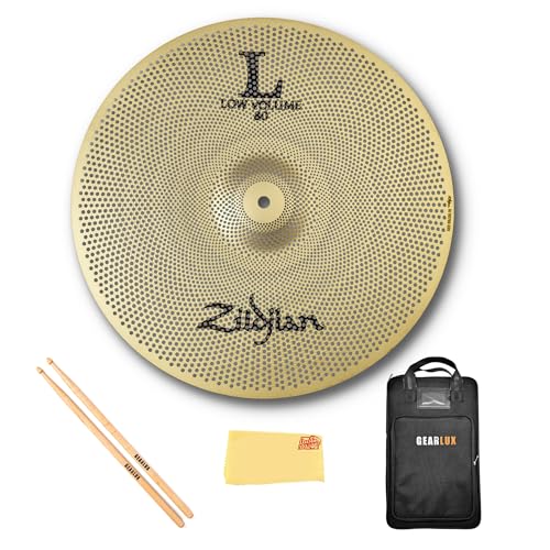 Zildjian LV8016C-S 16" L80 Low Volume Crash Cymbal w/ Drumstick Bag
