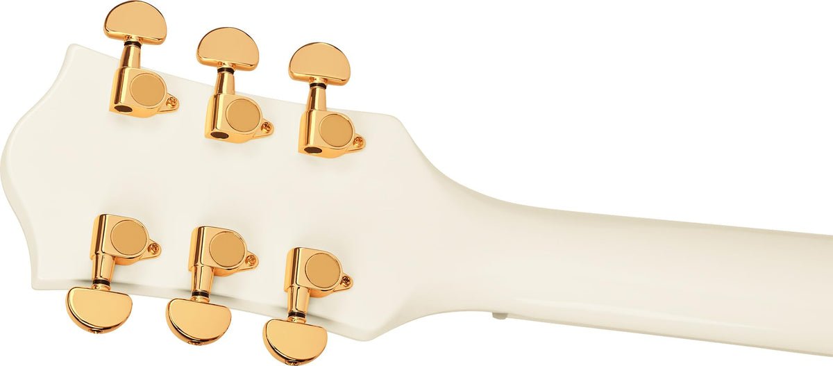 Gretsch G2420TG Streamliner Hollow Body with Bigsby Electric Guitar - Vintage White w/ Strap