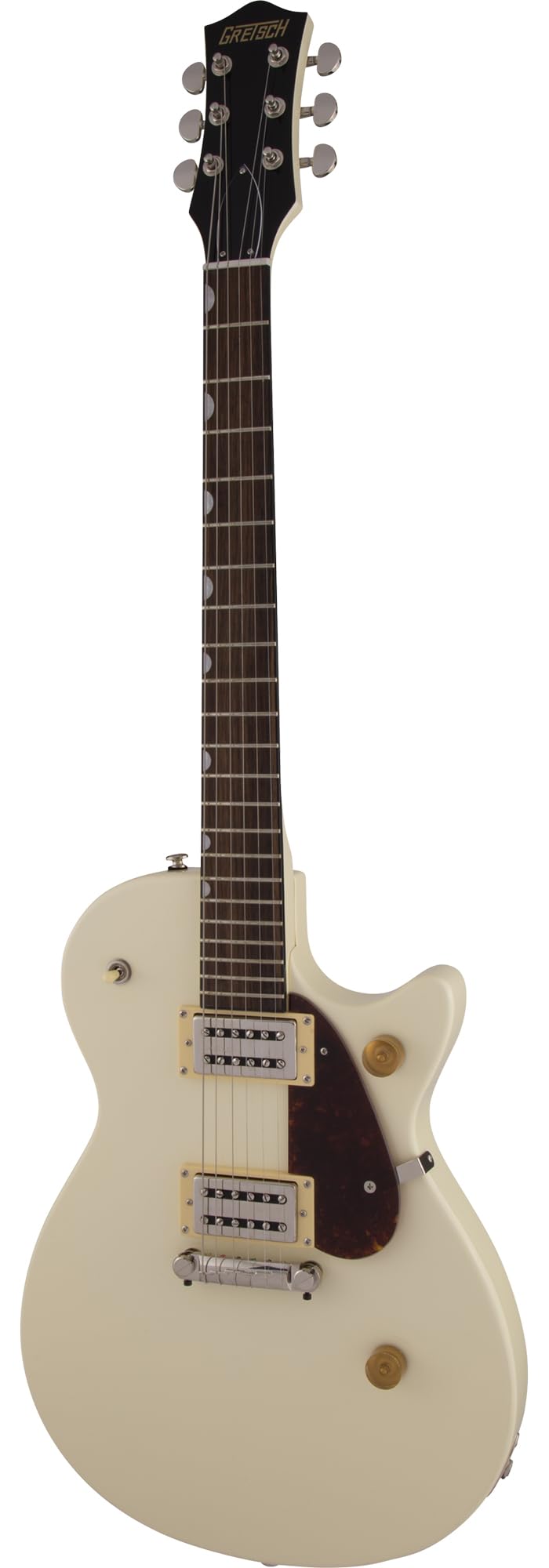 Gretsch G2210 Streamliner Junior Jet Club - Vintage White w/ Guitar Strap