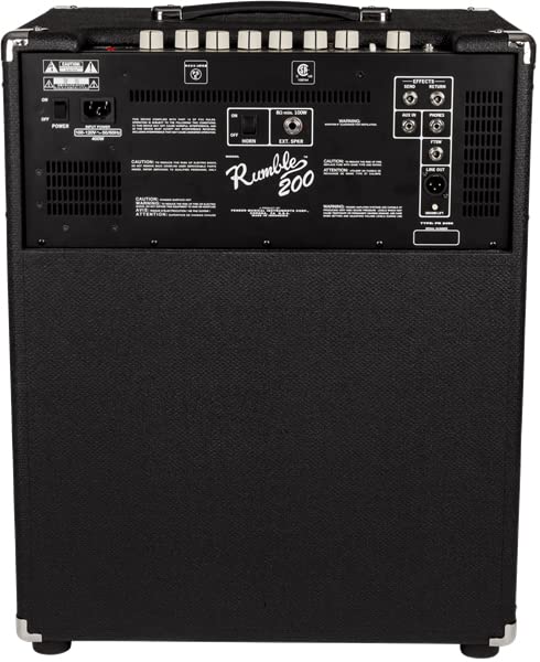Fender Rumble 200 V3 1x15-Inch Bass Combo Amplifier w/ Amperstand Amp Cradle