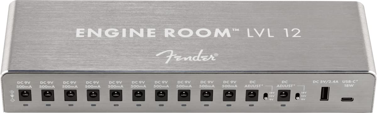 Fender Engine Room LVL12 Power Supply w/ Instrument Cable