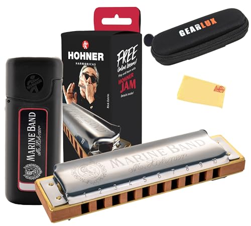 Hohner Marine Band 1896 Harmonica - Key of C w/ Carrying Case