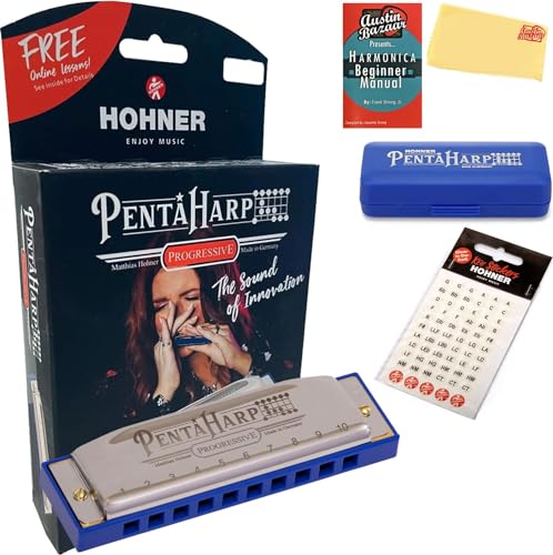 Hohner PentaHarp Harmonica - Key of G Minor w/ Key Stickers