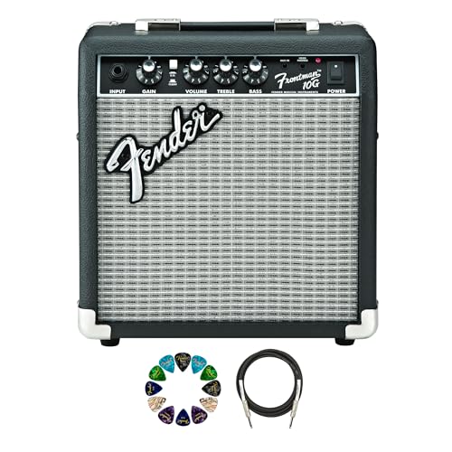 Fender Frontman 10G Guitar Combo Amplifier - Black w/ Instrument Cable