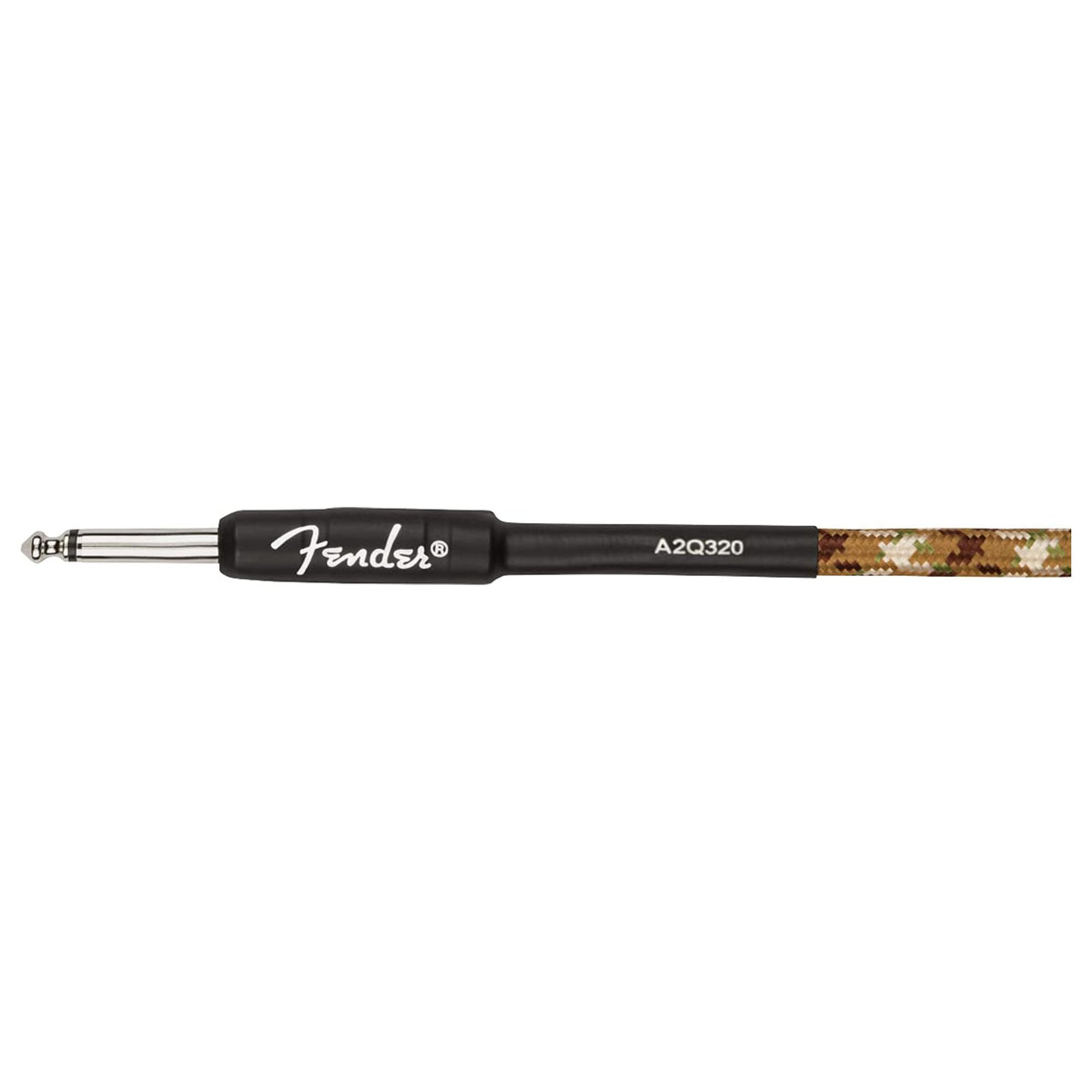 Fender 18.6-Foot Professional Instrument Cable, Straight-Angled, Desert Camo - 2 Pack