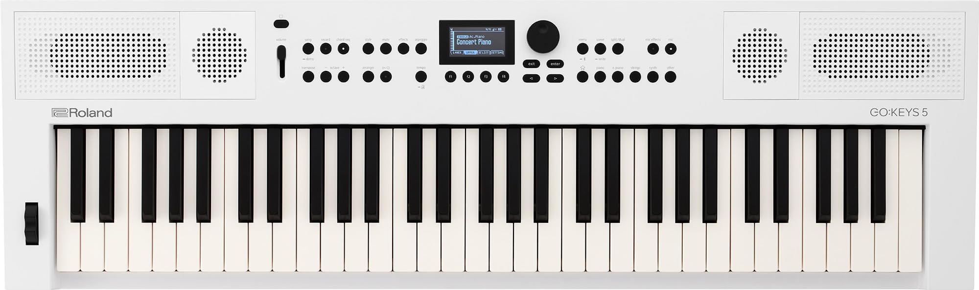 Roland GO:KEYS 5 Music Creation Keyboard - White w/ Adjustable Stand