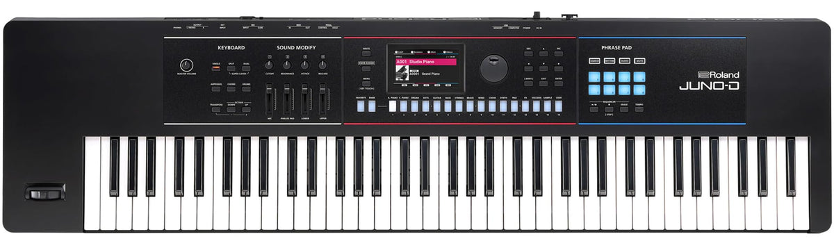 Roland JUNO-D7 Synthesizer w/ Adjustable Stand