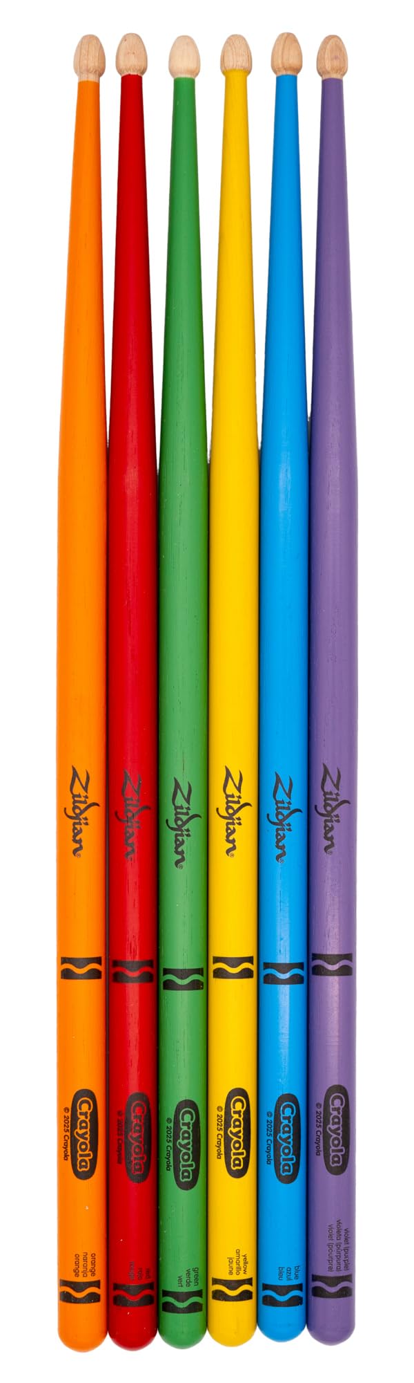 Zildjian ZKIDS Crayola Kids Drumsticks - 4 Pack w/ Practice Pad