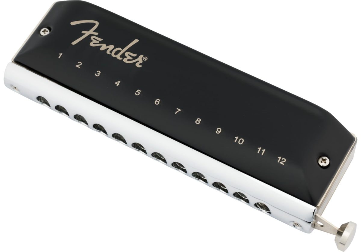 Fender Groove Pro Chromatic 12-Hole Harmonica - Key of C w/ Austin Bazaar Instructional Manual