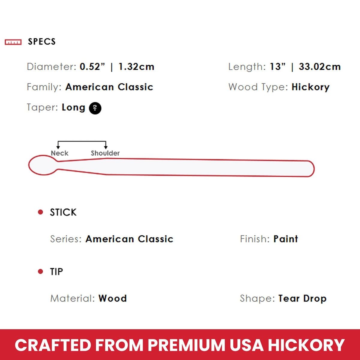 Vic Firth American Classic Blue Kidsticks