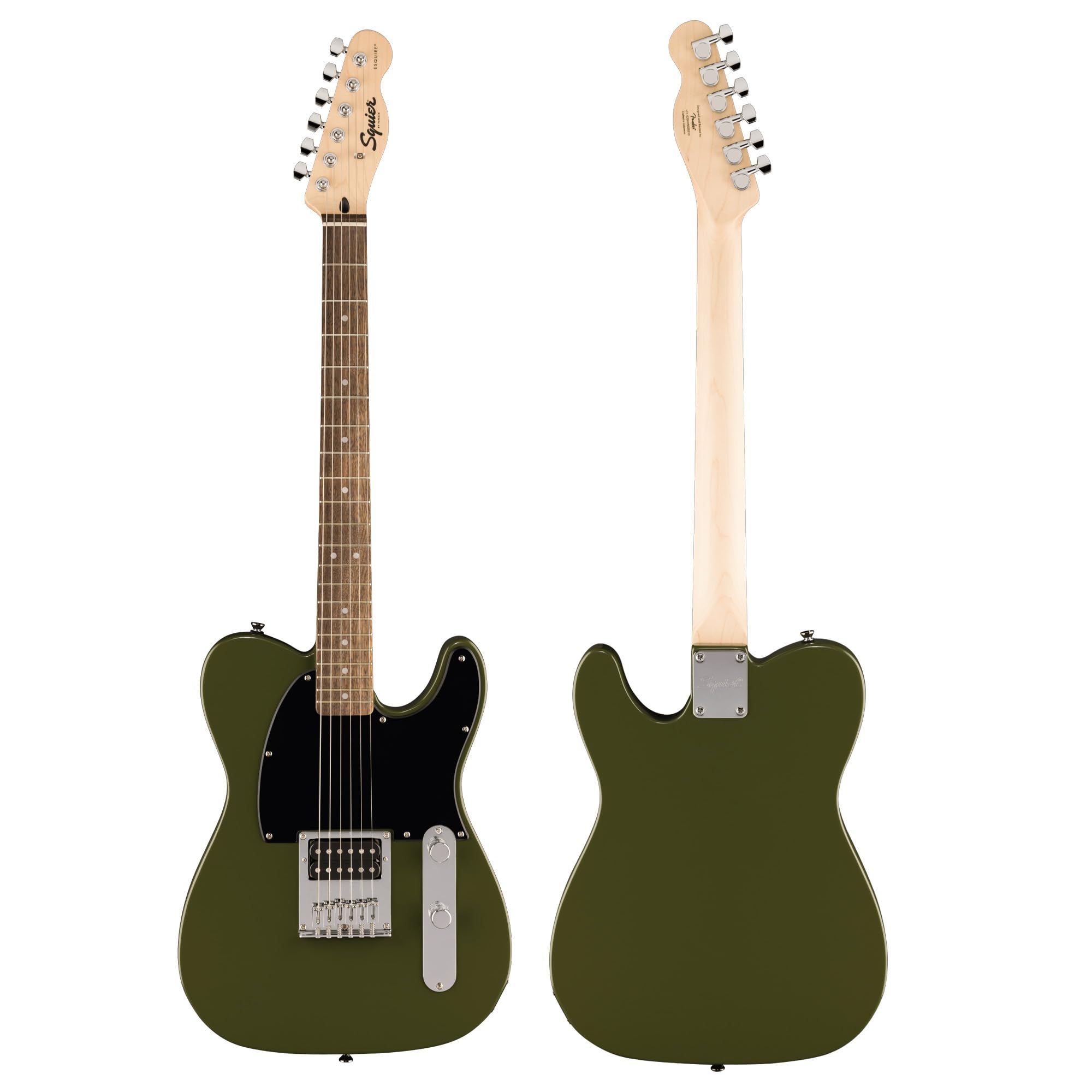 Fender Squier Sonic Esquire H Electric Guitar - Olive w/ Amplifier