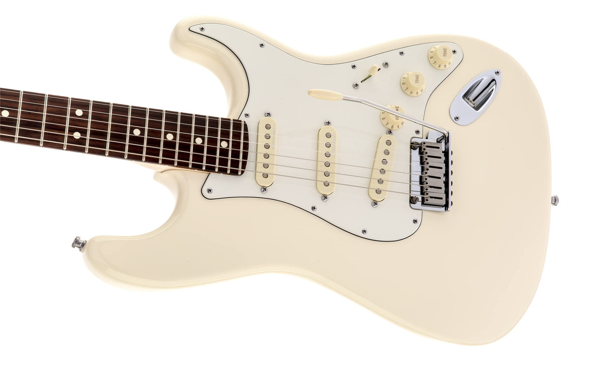 Fender Jeff Beck Stratocaster - Olympic White w/ Tweed Hard Case