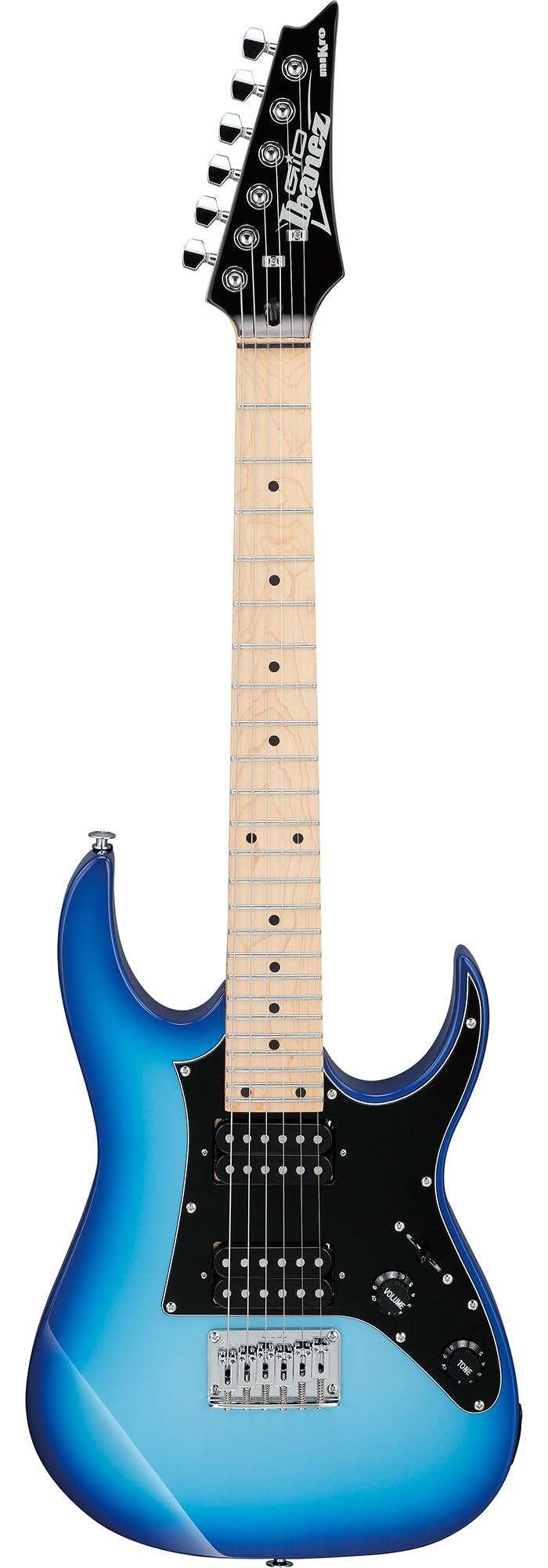 Ibanez GRGM21M RG Gio miKro Short-Scale Electric Guitar - Blue Burst w/ Amplifier