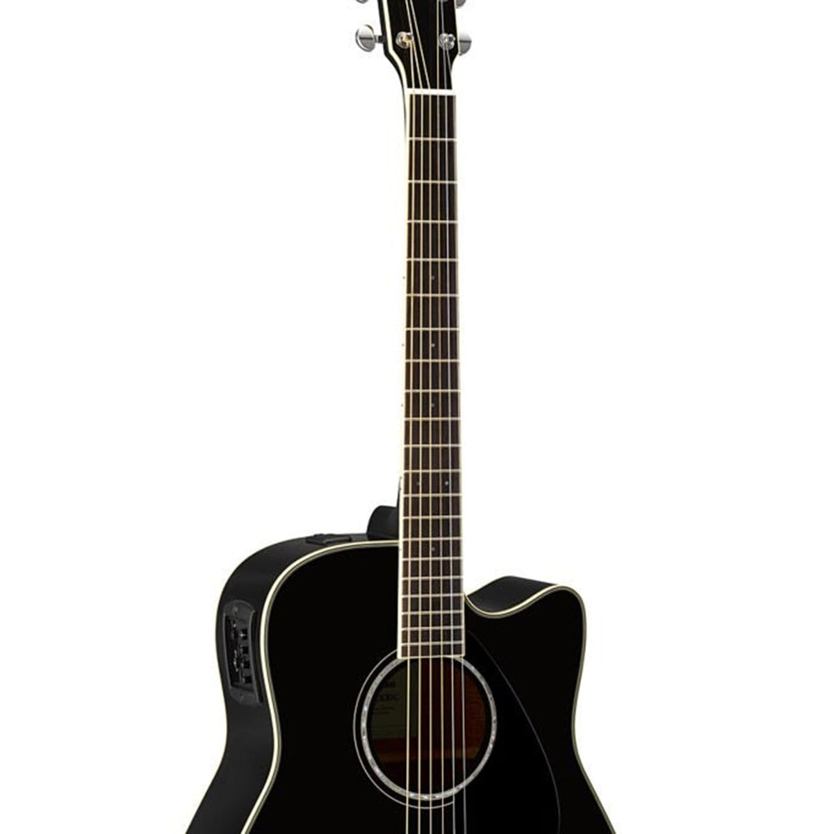 Yamaha FGX830C Solid Top Folk Acoustic-Electric Guitar - Black