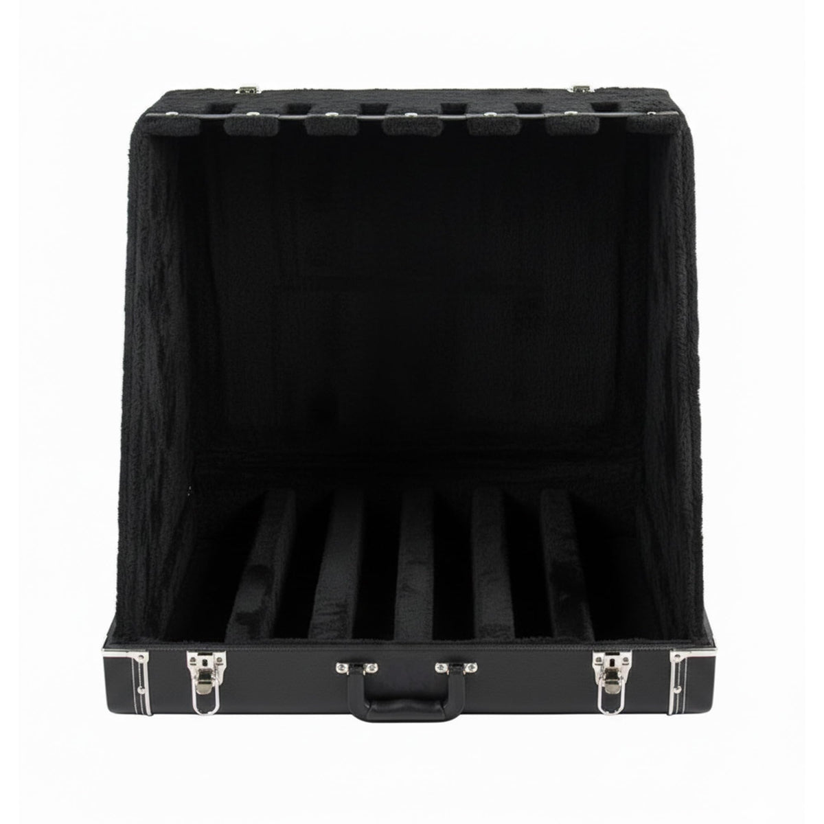 Gearlux Universal Guitar Stand Case for 6 Electric or 3 Acoustic Guitars - Teflon Covered Hardwood Exterior