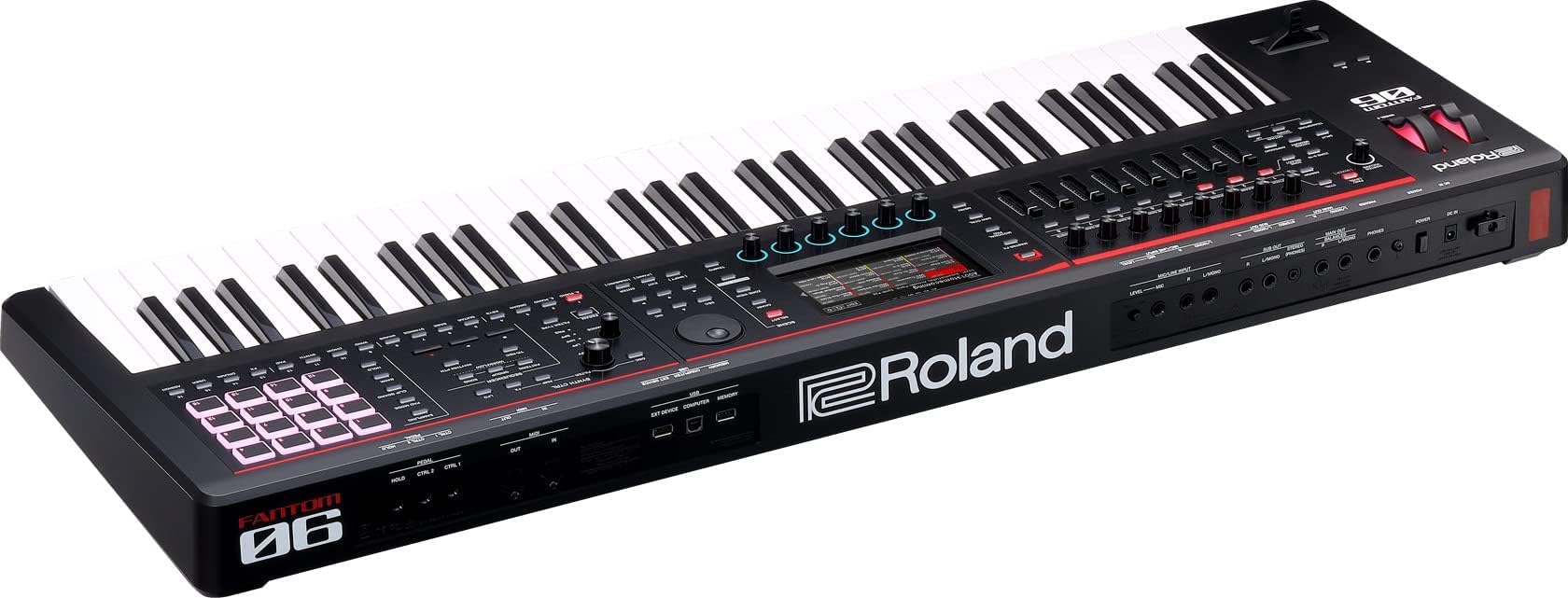 Roland Fantom-06 Synthesizer Keyboard w/ Sustain Pedal