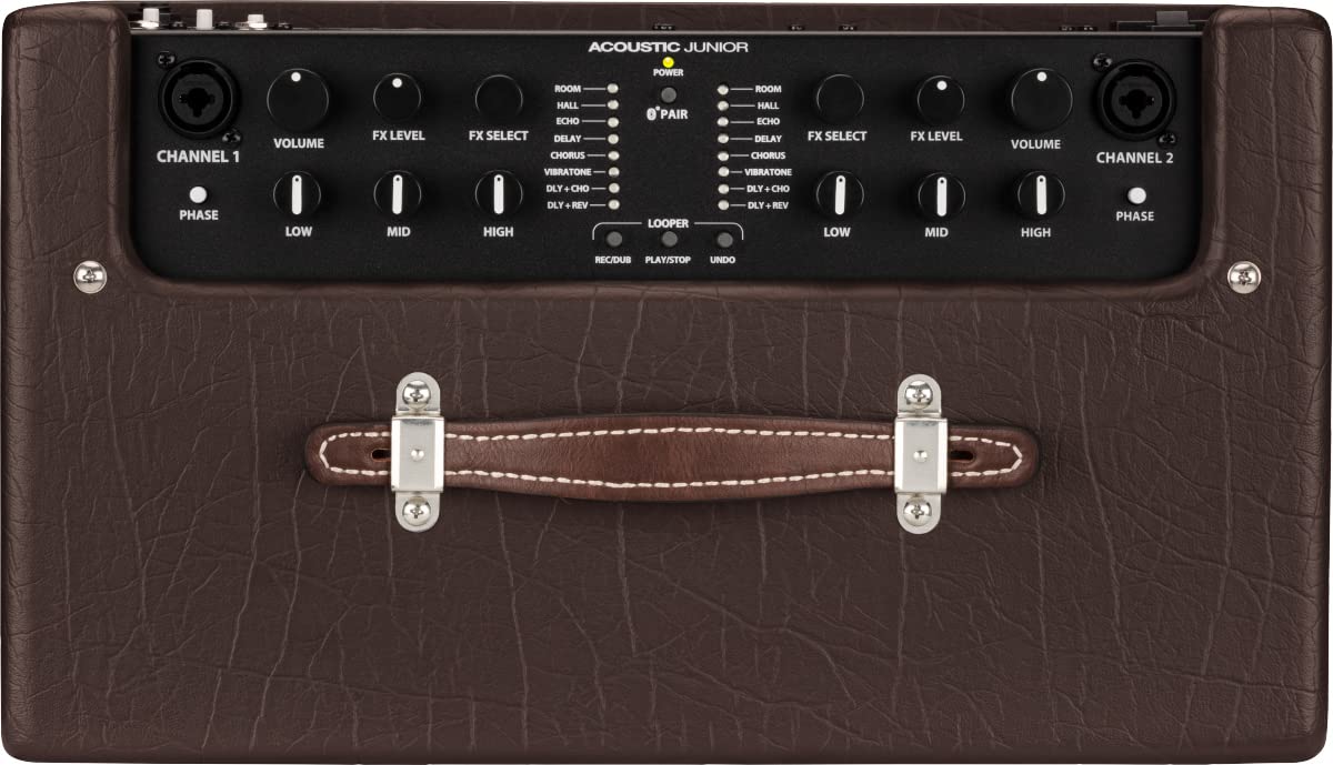 Fender Acoustic Junior Acoustic Guitar Combo Amplifier w/ Fender Amperstand Guitar Cradle