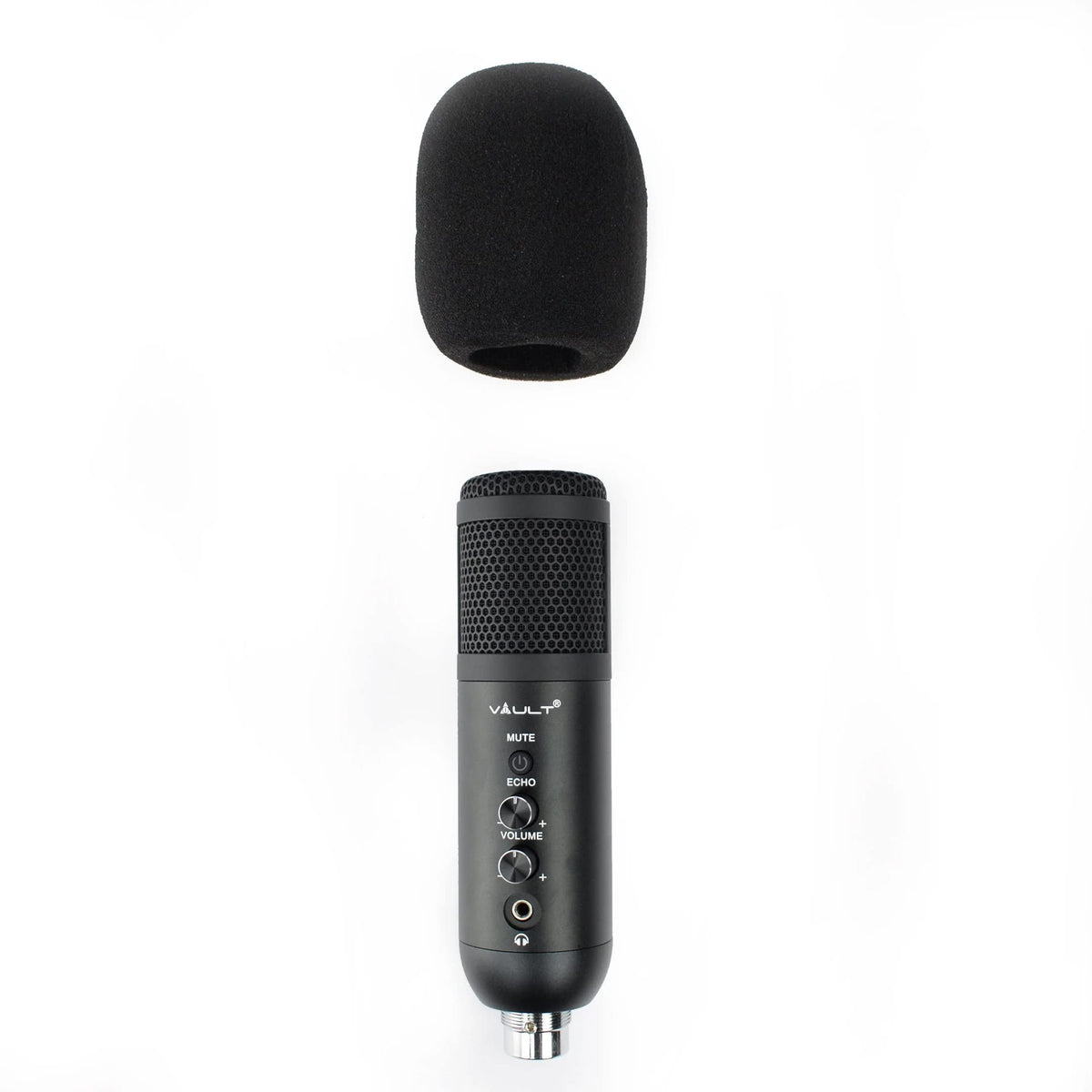 Vault EM-200N Condenser Microphone with Tabletop Tripod Stand