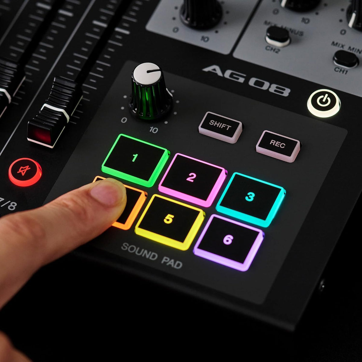 Yamaha AG08 Live Streaming 8-Channel Mixer - Black