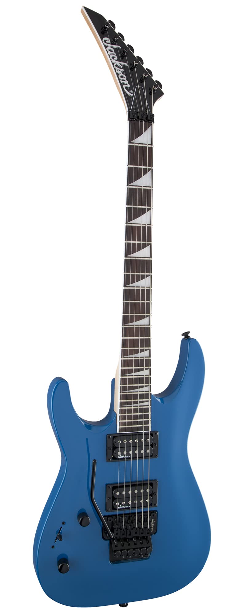 Jackson JS Series Dinky Arch Top JS32 DKA Left-Handed Electric Guitar - Bright Blue w/ Instrument Cable