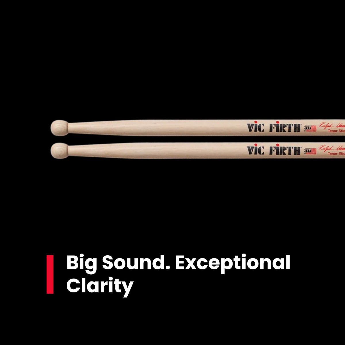 Vic Firth SRHTS Corpsmaster Multi-Tenor Ralph Hardimon Drumsticks