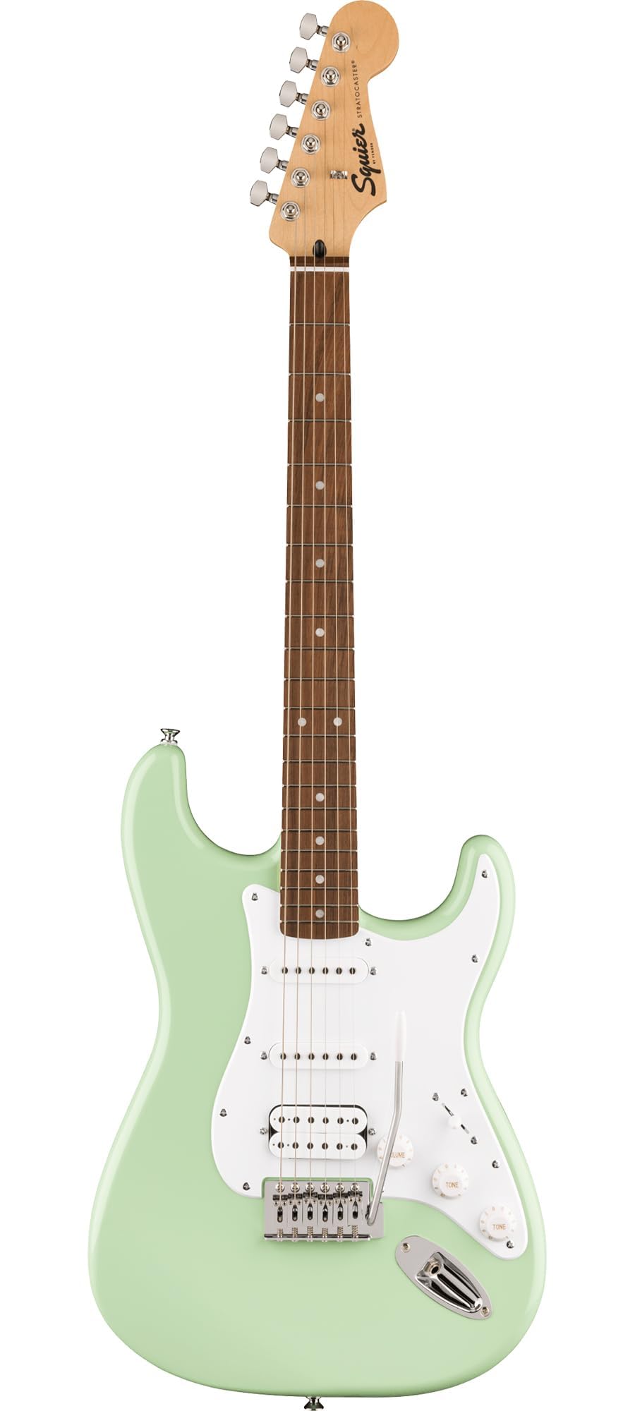Fender Squier Sonic Stratocaster HSS - Surf Green w/ Mustang Micro Headphone Amplifier