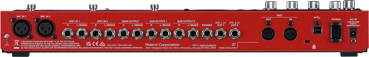 Boss RC-600 Loop Station w/ Instrument Cables
