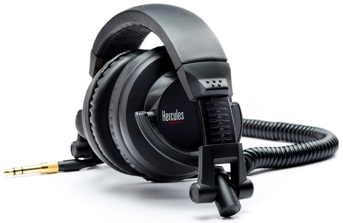 Hercules HDP DJ45 Closed-Back DJ Headphones w/ Case