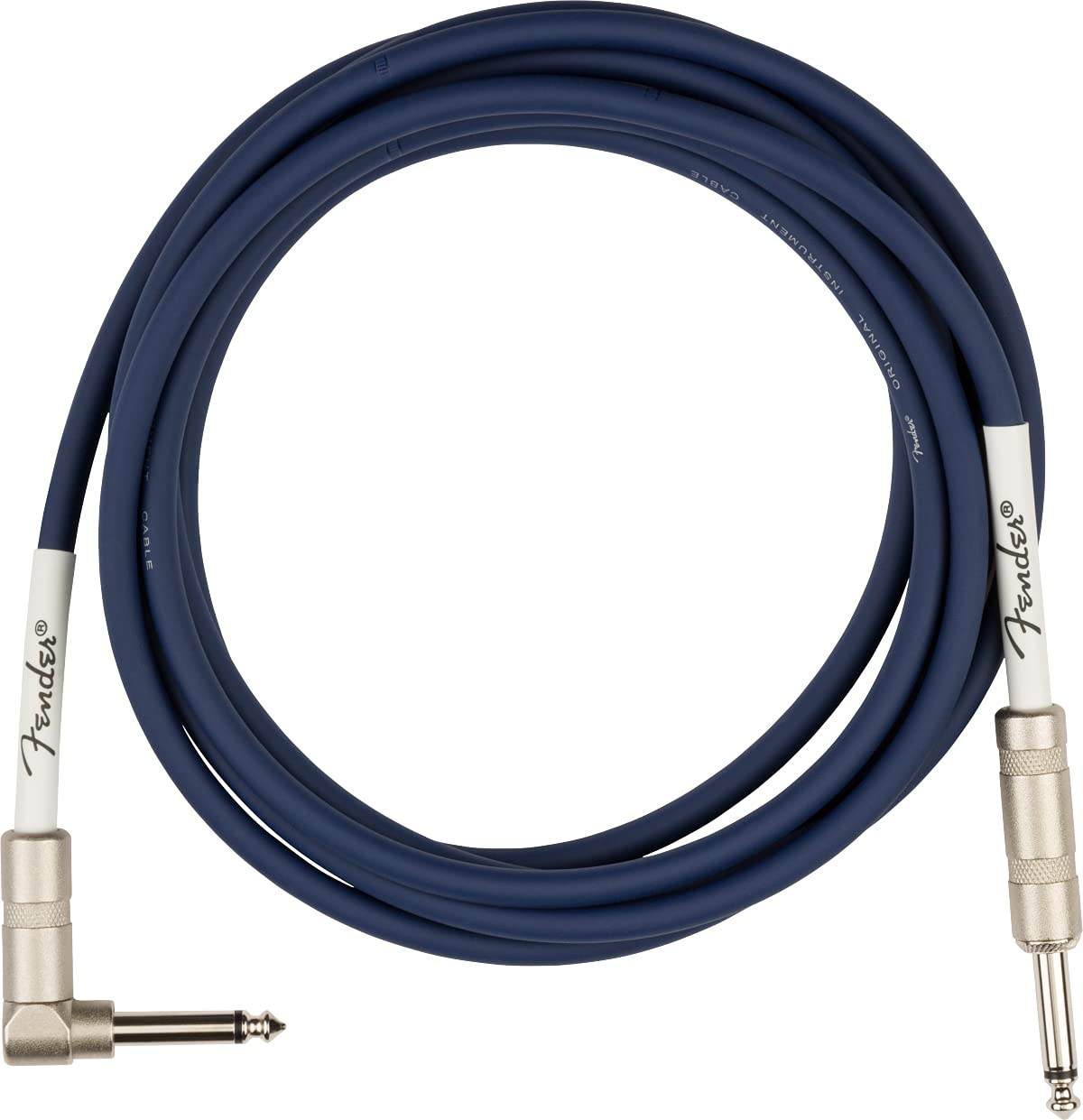 Fender 10-Foot Original Instrument Cable, Straight-Angle, Midnight Blue - 1 Pack
