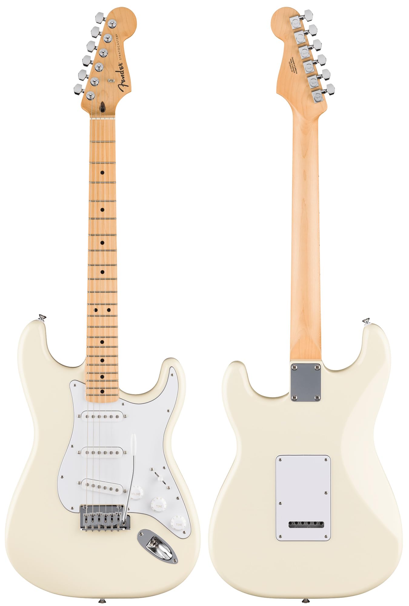 Fender Standard Stratocaster - Olympic White w/ Guitar Cleaning Kit
