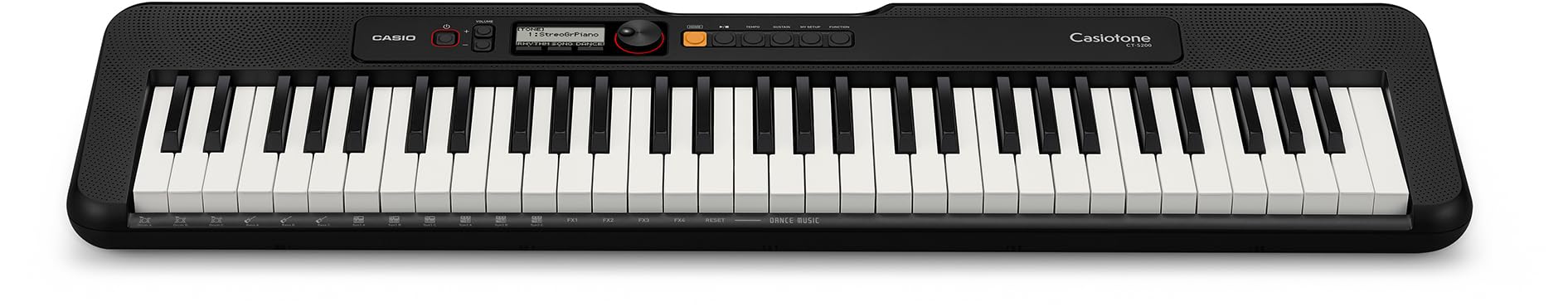 Casio CT-S200 Casiotone 61-Key Keyboard - Black w/ Headphones