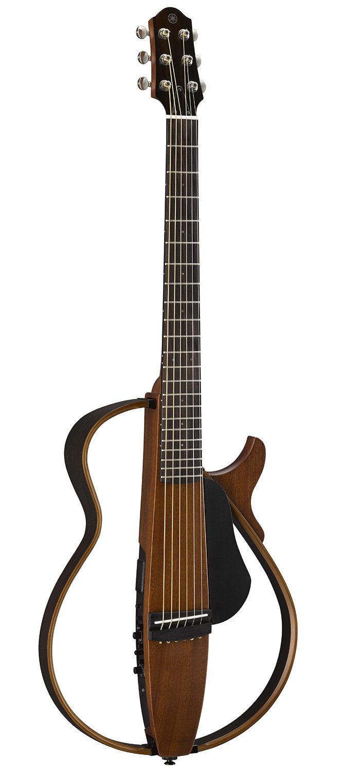 Yamaha SLG200S Steel String Silent Guitar - Natural w/ Headphones