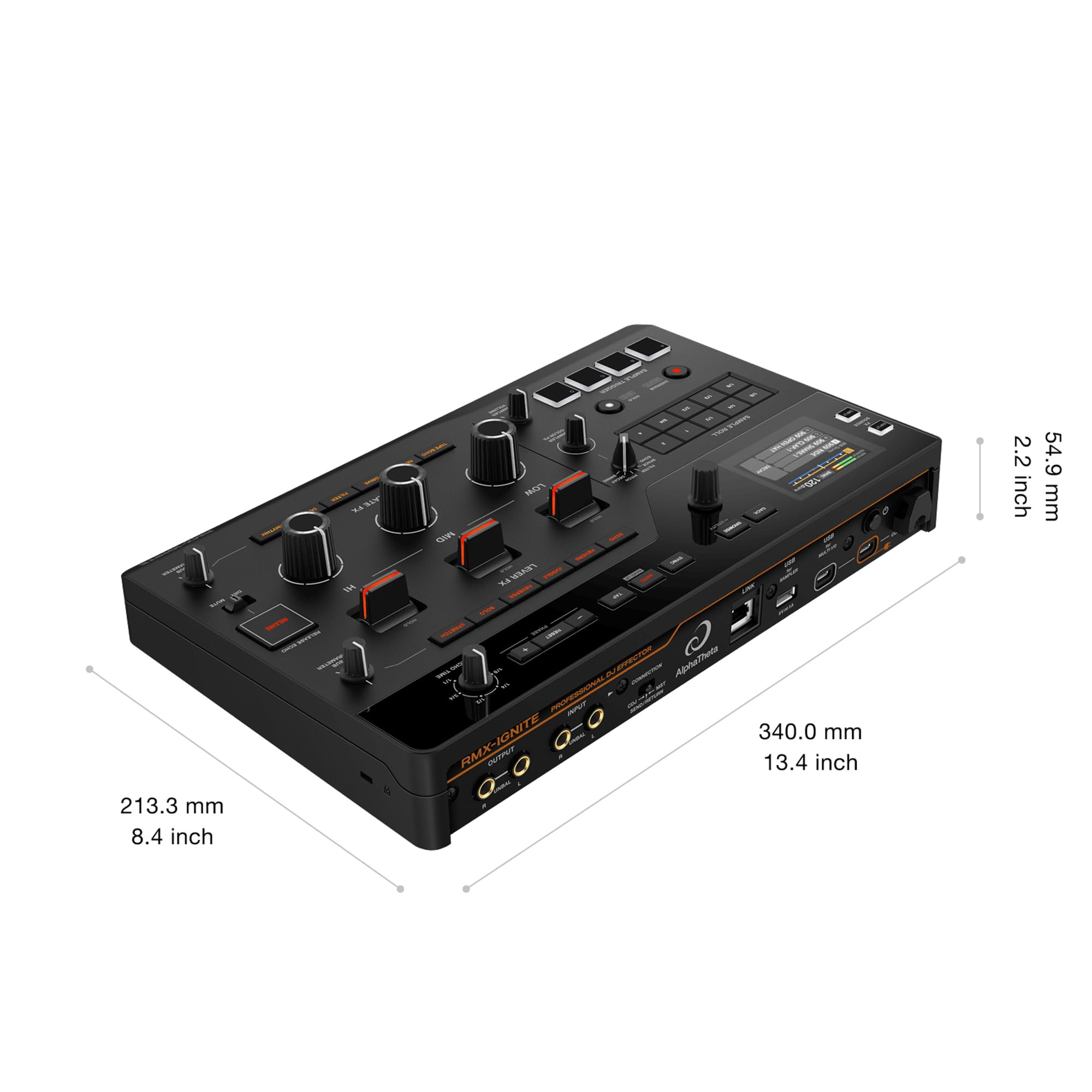 Pioneer DJ AlphaTheta RMX-IGNITE Professional DJ Effector w/ DJC-STS2 Stand