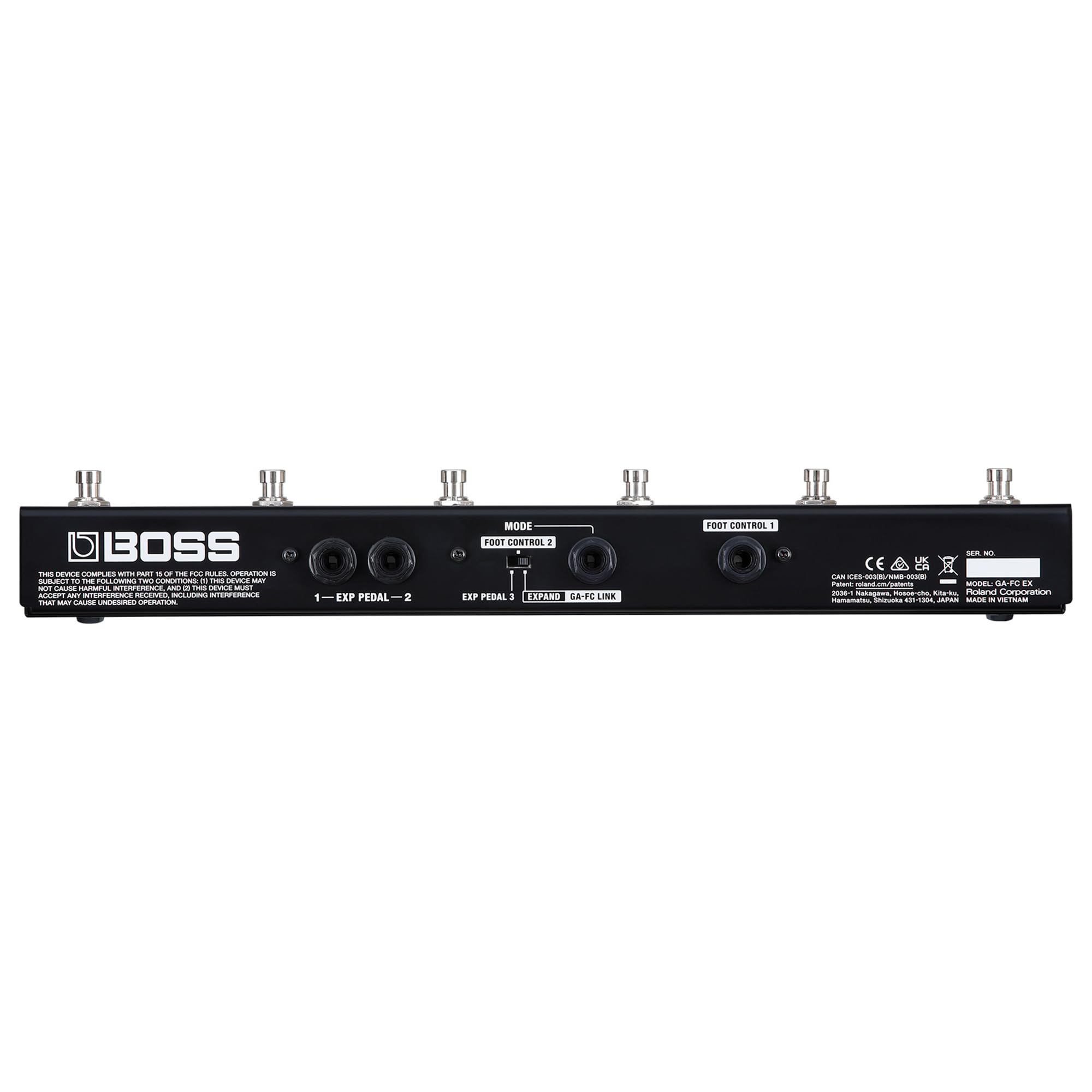 Boss GA-FC-EX Foot Controller w/ Instrument Cable