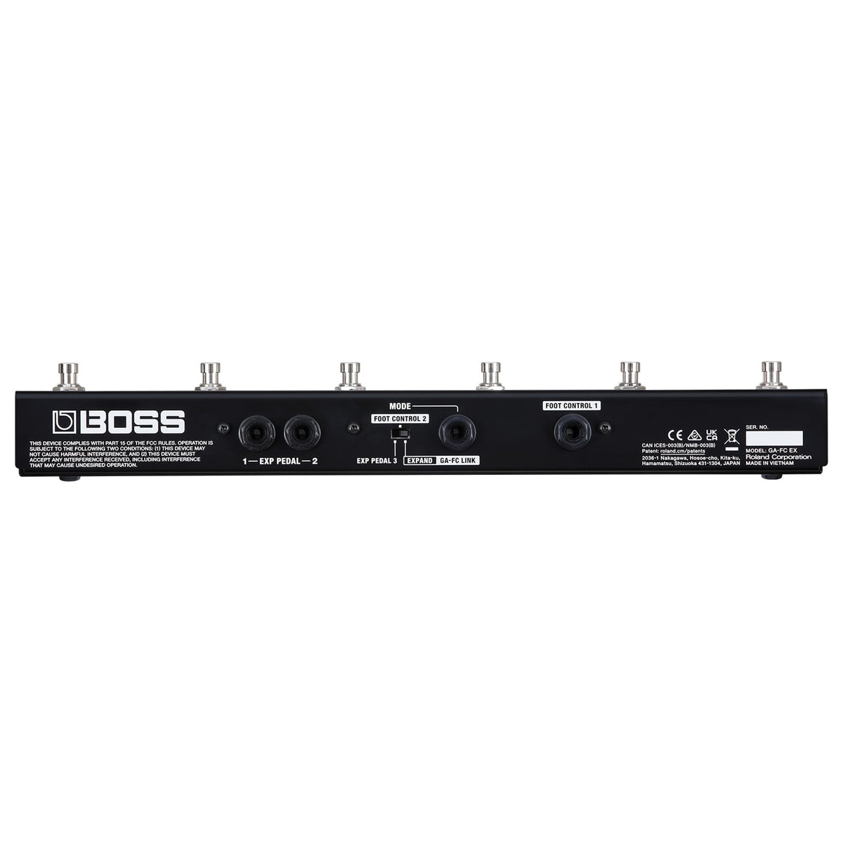Boss GA-FC-EX Foot Controller w/ Instrument Cable