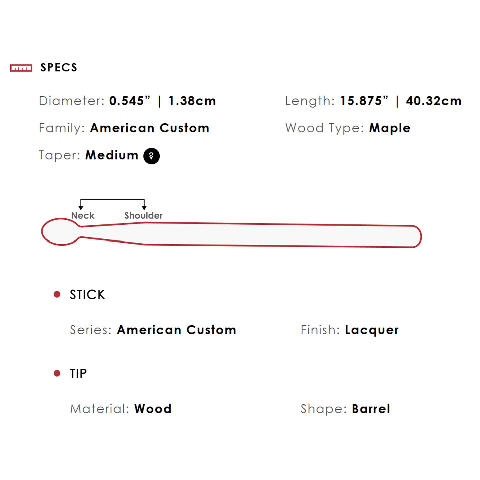 Vic Firth American Custom SD4 Combo Drumsticks - 12 Pack