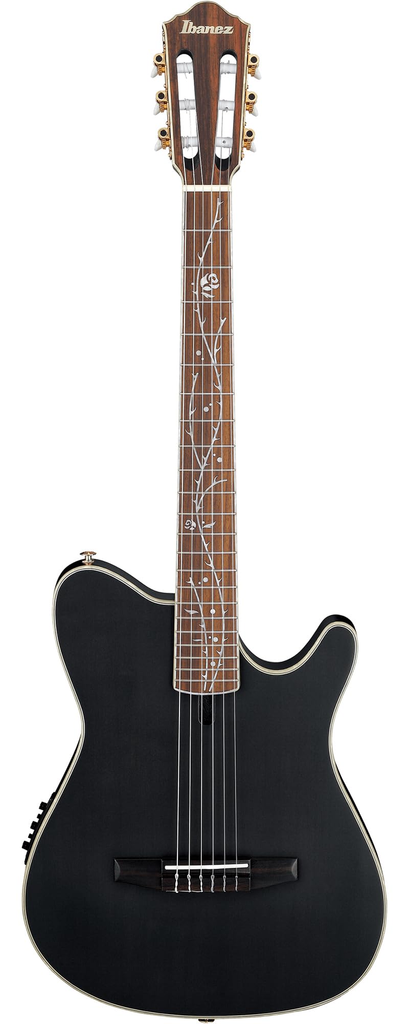 Ibanez TOD10N Tim Henson Nylon Acoustic-Electric Guitar - Transparent Black Flat w/ Gig Bag