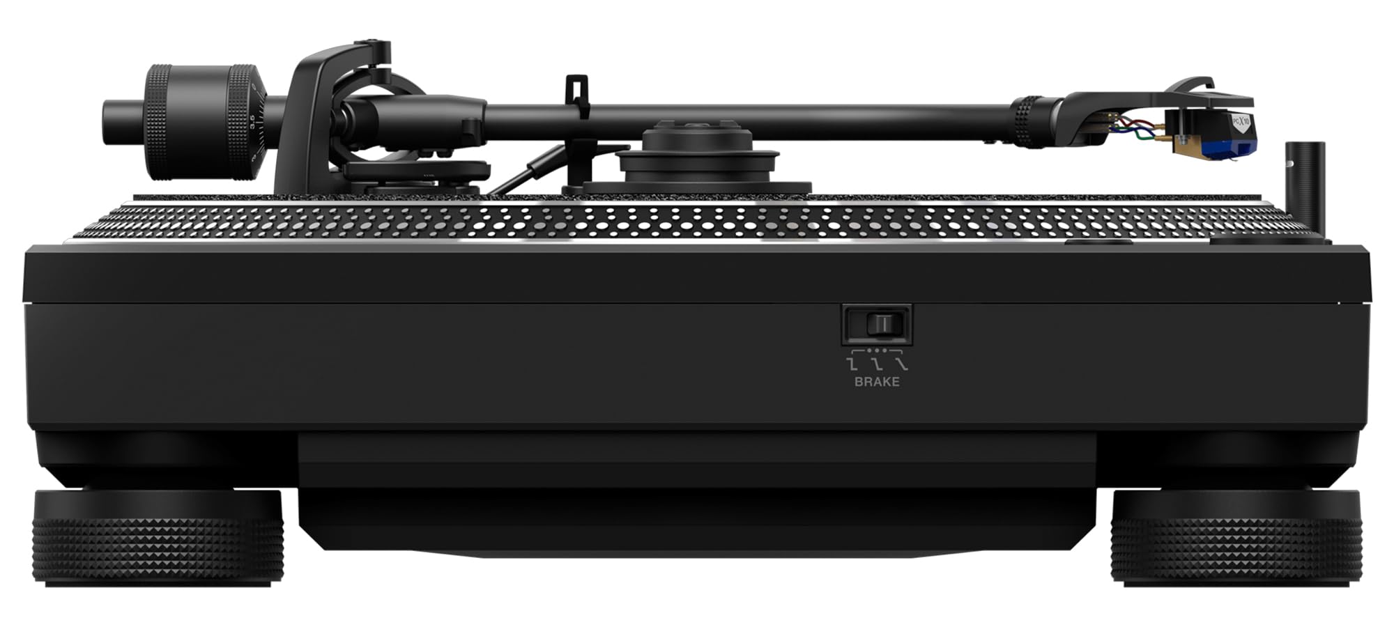 Pioneer DJ PLX-CRSS12 Professional Direct Drive Turntable with DVS Control - Black w/ Headphones