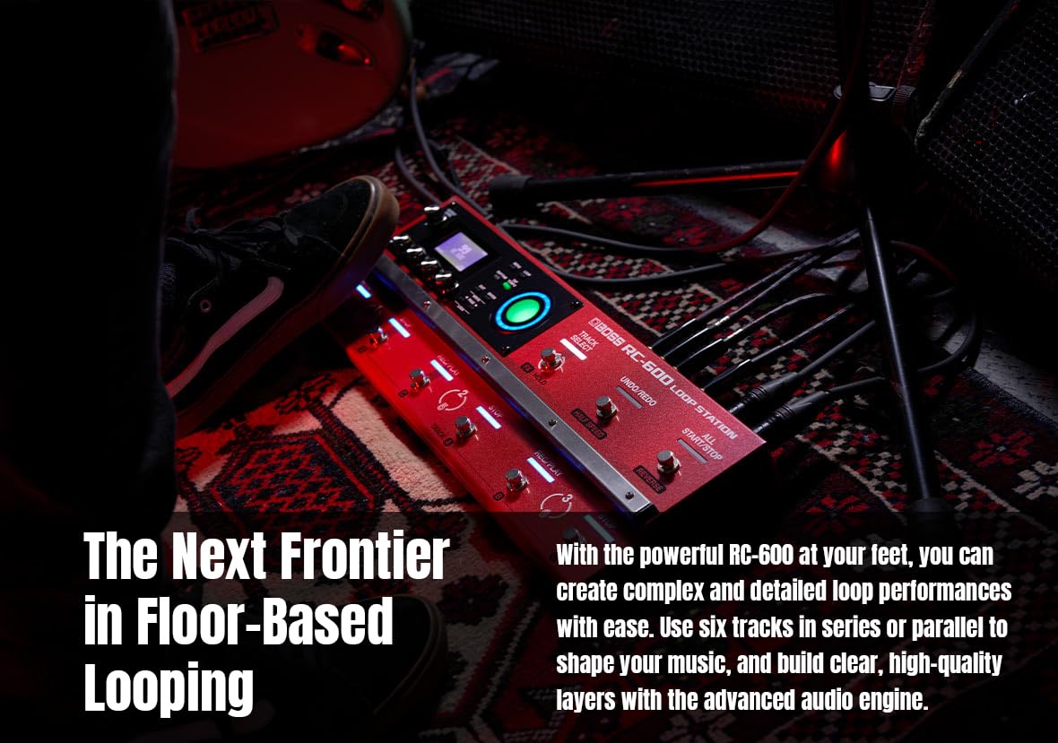 Boss RC-600 Loop Station w/ Instrument Cables