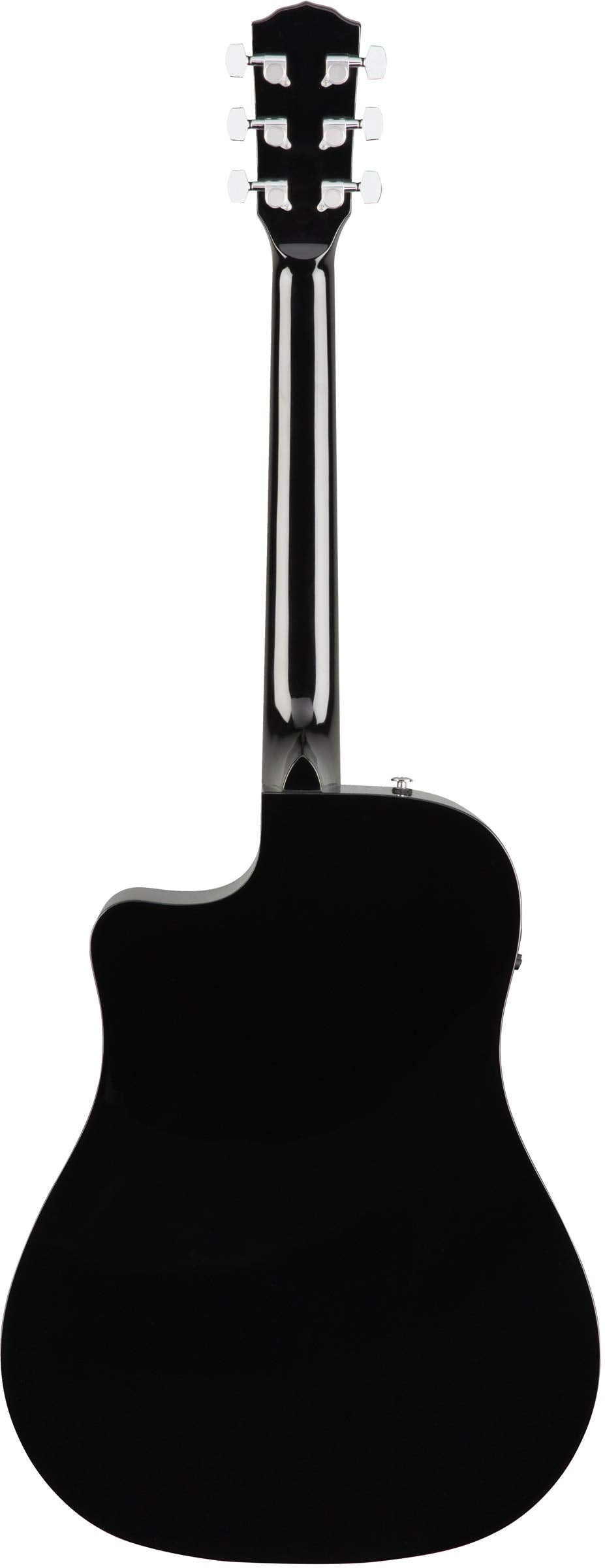 Fender CD-60SCE Solid Top Dreadnought Acoustic-Electric Guitar - Black w/ Gig Bag
