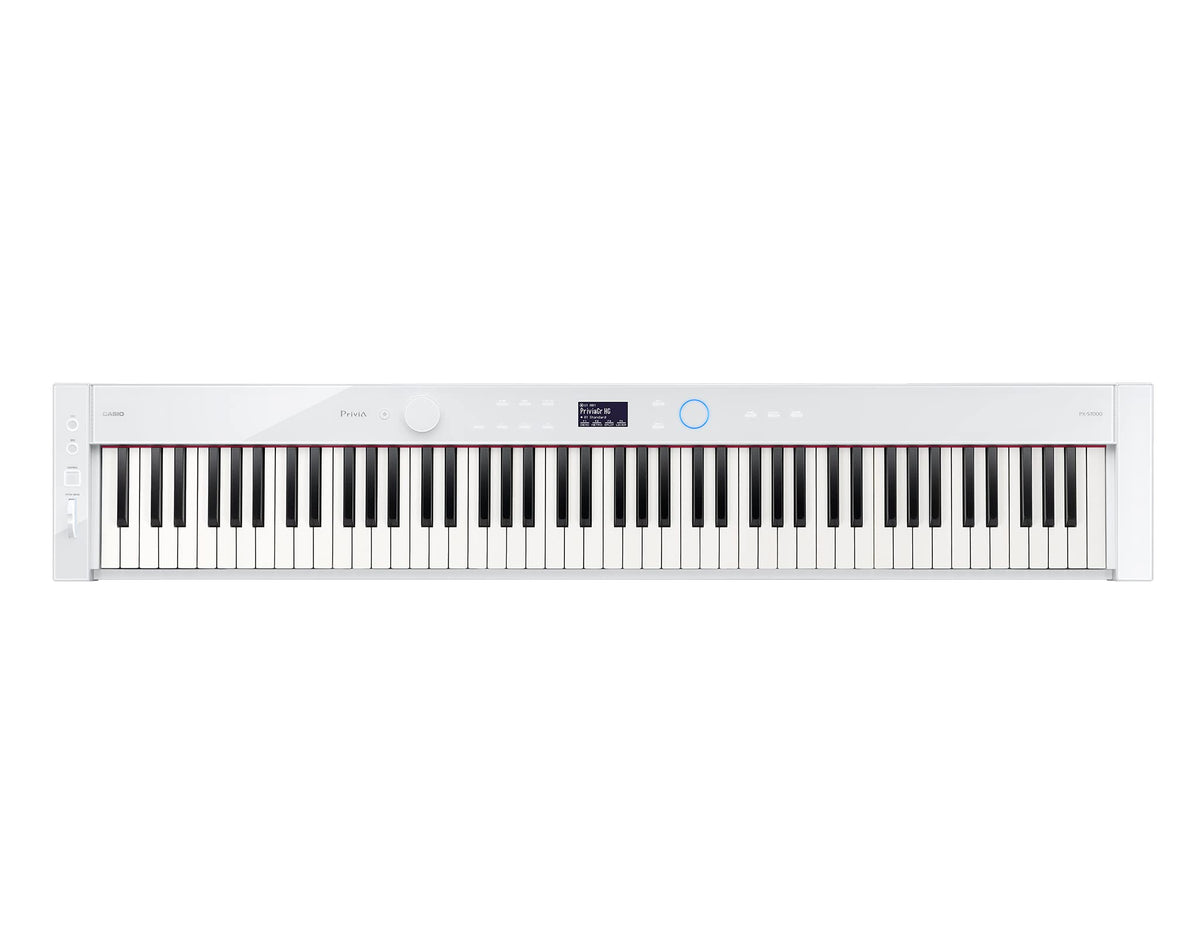 Casio PX-S7000 Privia Slim Digital Piano - White w/ Furniture Bench