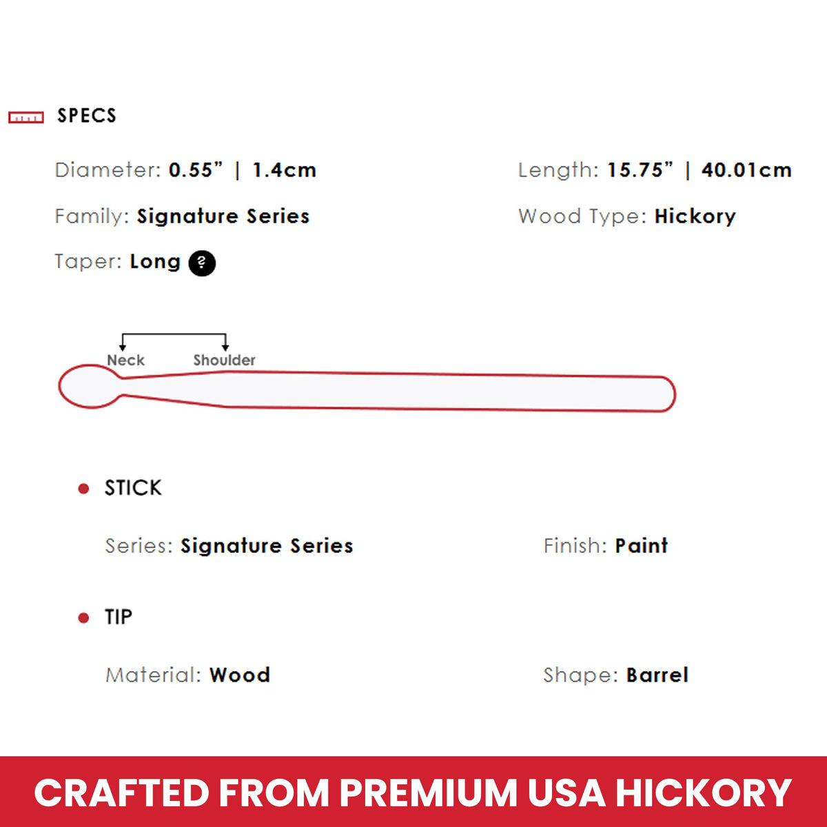 Vic Firth SSG Signature Series Steve Gadd Drumsticks