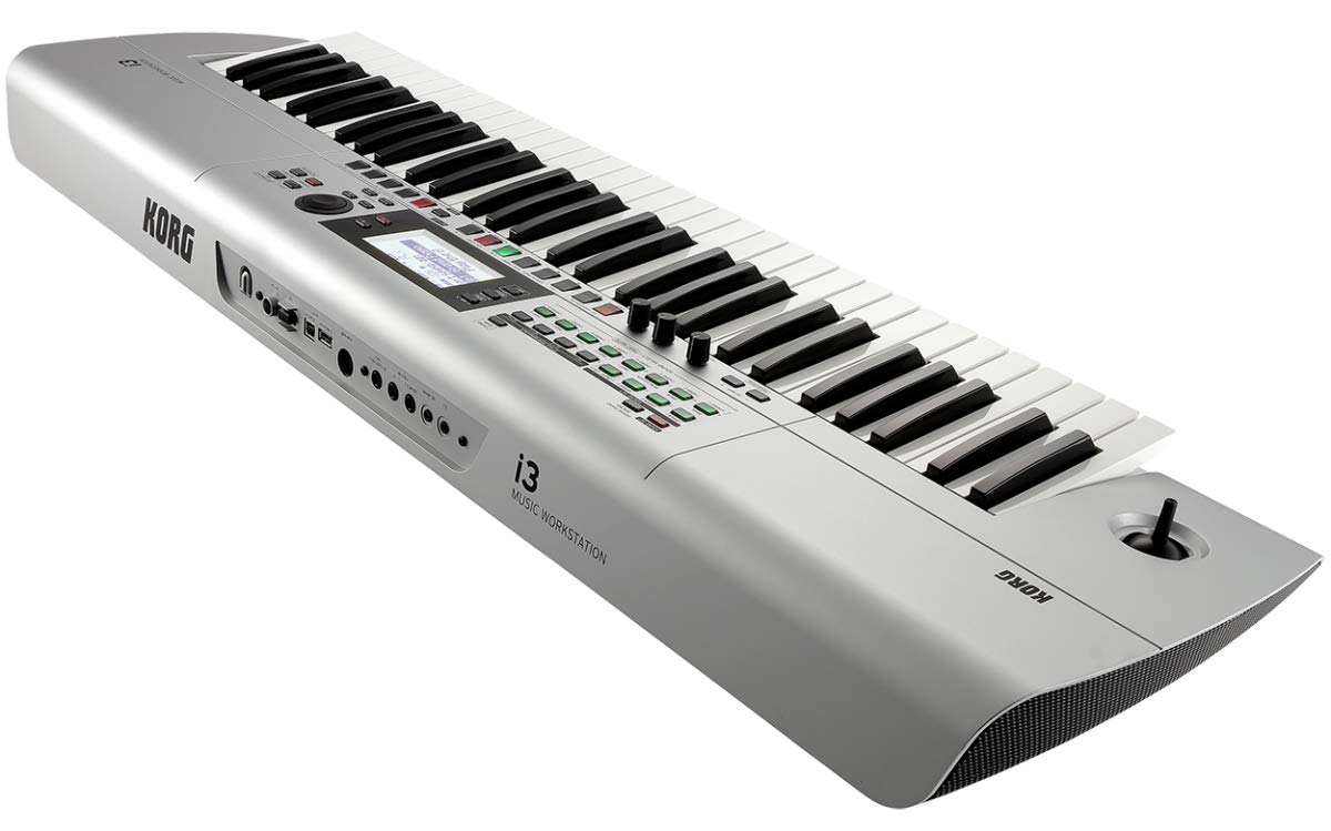 Korg i3 Music Workstation - Matte Silver w/ Adjustable Stand
