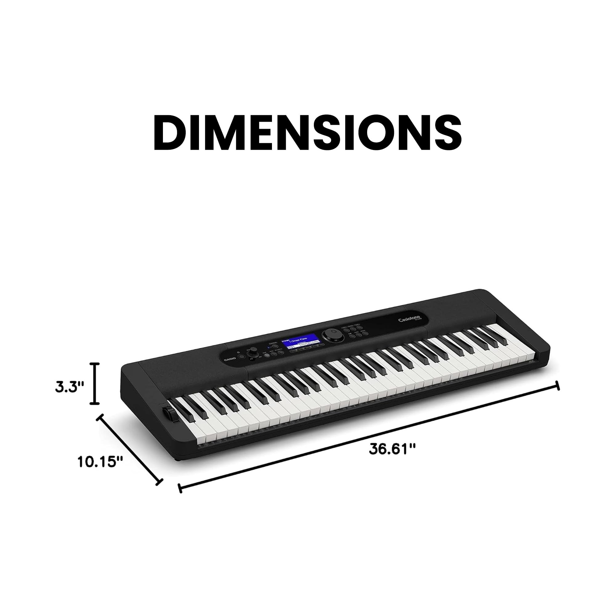 Casio CT-S400 Casiotone 61-Key Portable Keyboard w/ Adjustable Stand