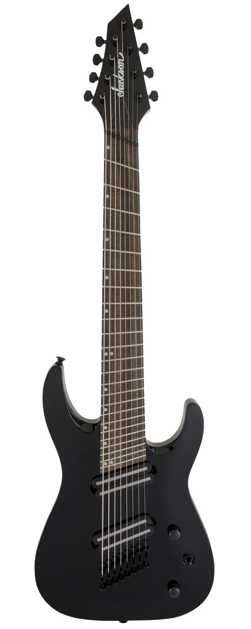 Jackson X Series Dinky Arch Top DKAF8 MS Electric Guitar - Gloss Black w/ Instrument Cable