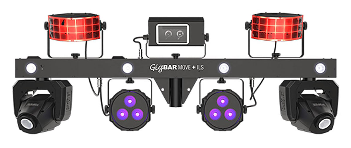 Chauvet GigBAR Move + ILS 5-in-1 Lighting System w/ DMX Cables