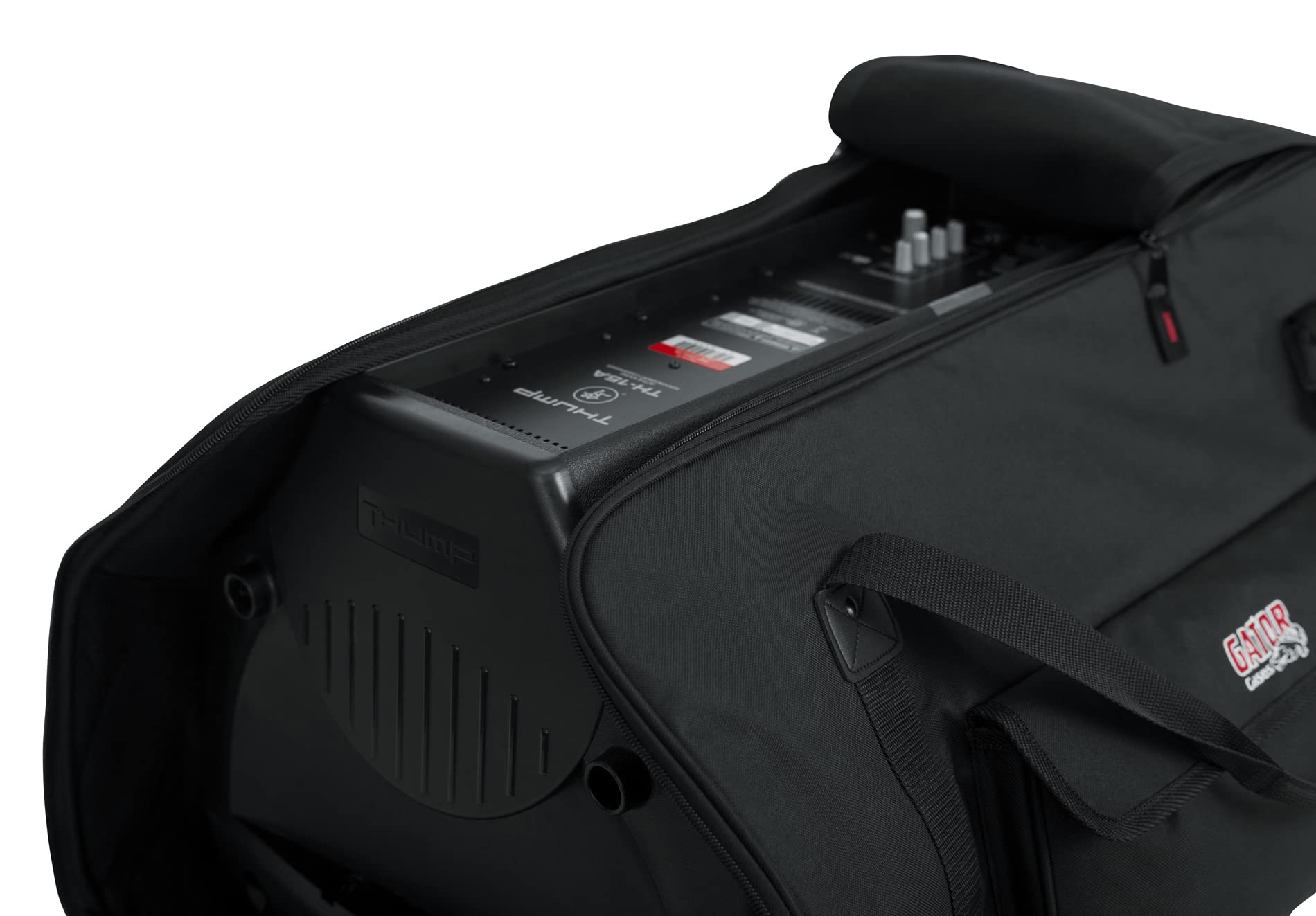 Gator Heavy-Duty Speaker Tote Bag for Compact 15-Inch Speaker Cabinets w/ Instrument Cable
